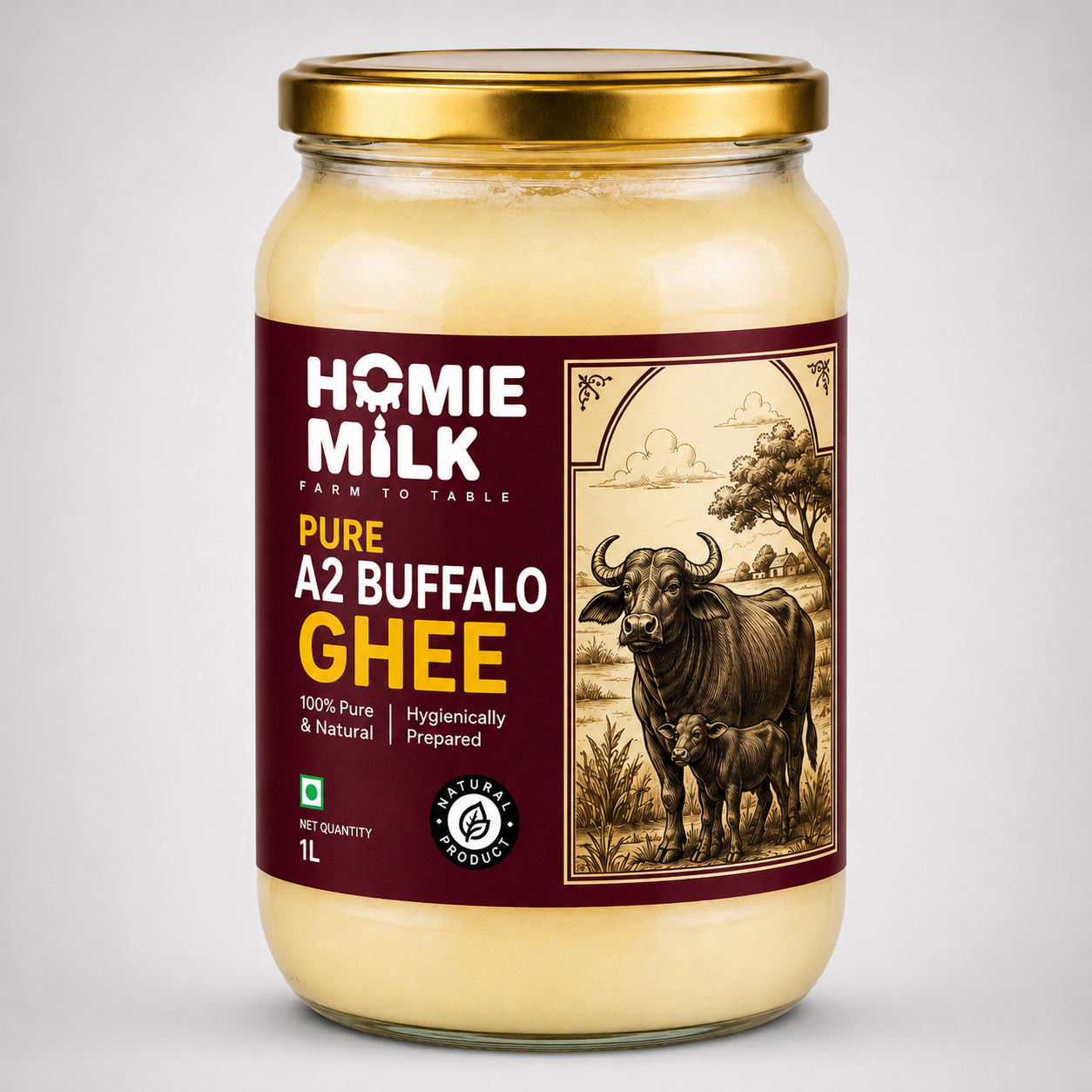 Pure Buffalo Ghee - 1L